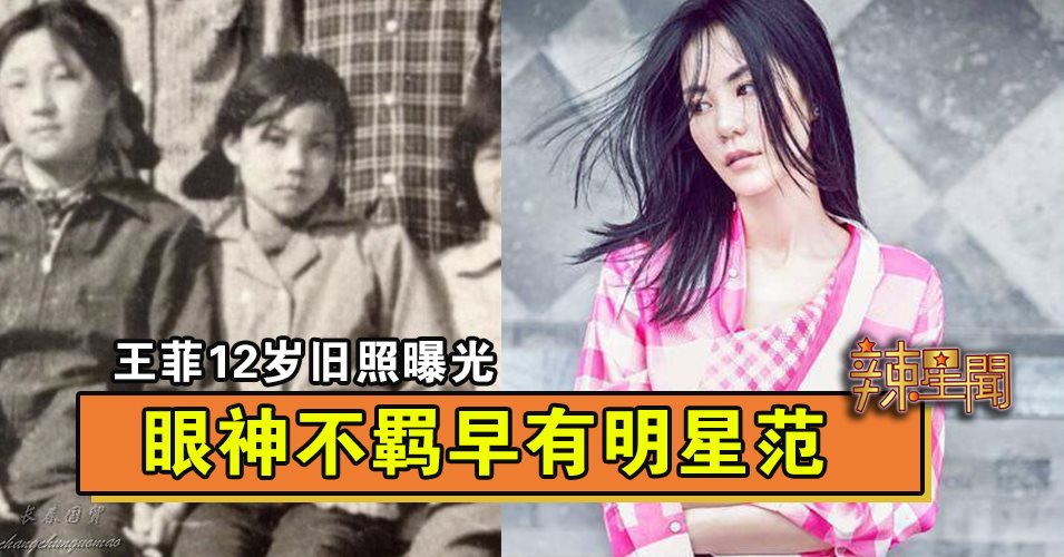 王菲12岁旧照曝光 眼神不羁早有明星范