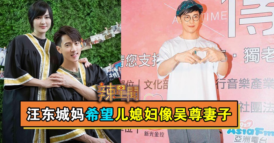 汪东城妈希望儿媳妇像吴尊妻子