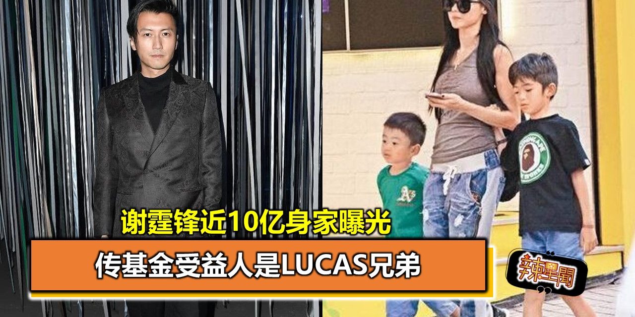 谢霆锋近10亿身家曝光 传基金受益人是Lucas兄弟
