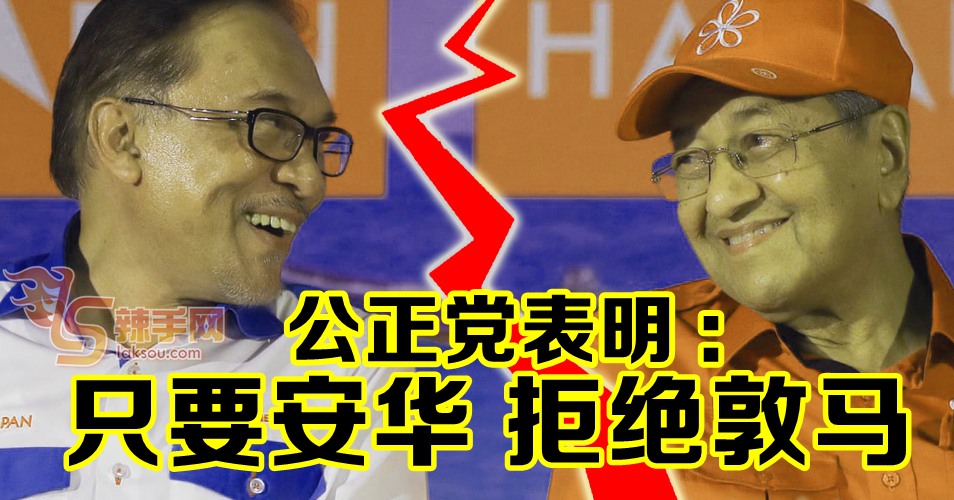 公正党：只会推举安华拜相！