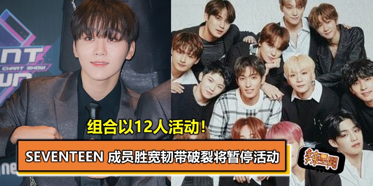 组合以12人活动！SEVENTEEN 成员胜宽韧带破裂将暂停活动