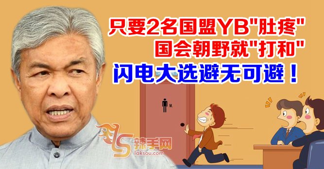 两人肚痛国会就打和  扎希：闪选是最好解决方式