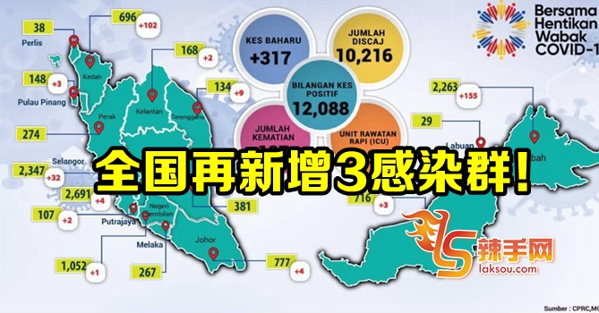 今日新增3个新感染群