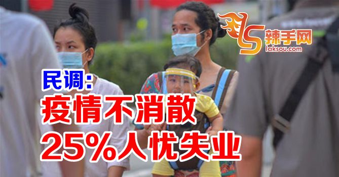 民调：25％人忧失业