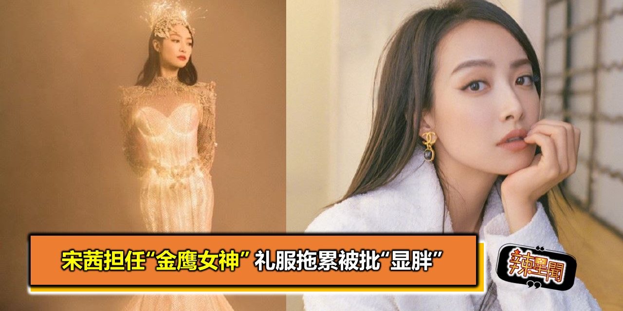 宋茜担任“金鹰女神” 礼服拖累被批“显胖”