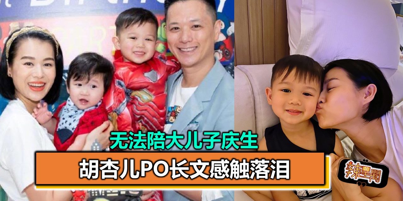 无法陪大儿子庆生 胡杏儿PO长文感触落泪