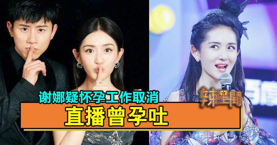 谢娜疑怀孕工作取消 直播曾孕吐