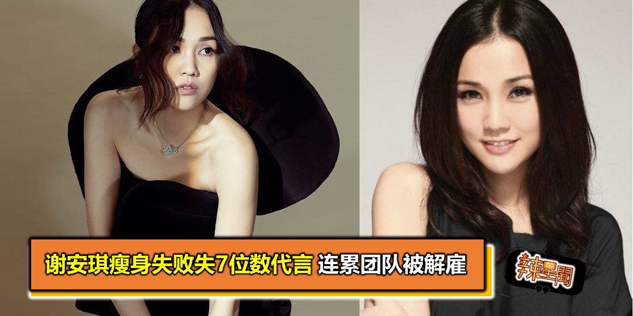 谢安琪瘦身失败失7位数代言 连累团队被解雇