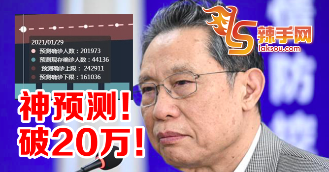 锺南山神预测，大马今天真的破20万！