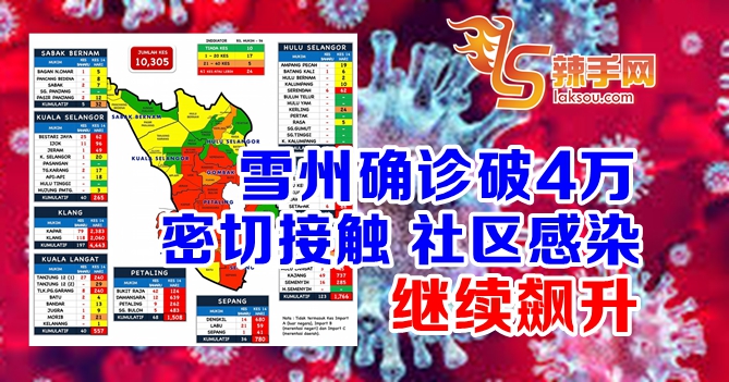 雪州密切接触者感染病例高