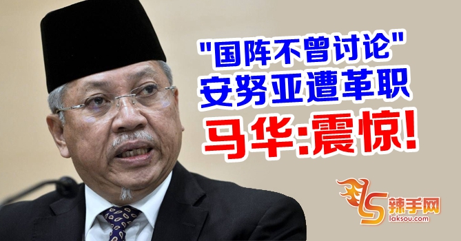 安努亚遭革职 马华表示震惊