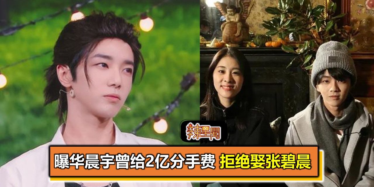 曝华晨宇曾给2亿分手费 拒绝娶张碧晨