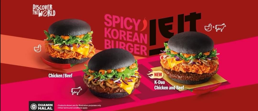 韩式辣汉堡回归 带来全新K-Duo双层肉饼