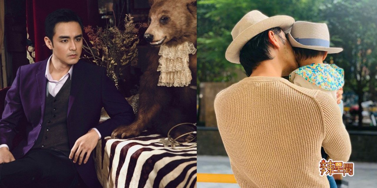 明道晒与孩子背景照 老婆视角超有爱