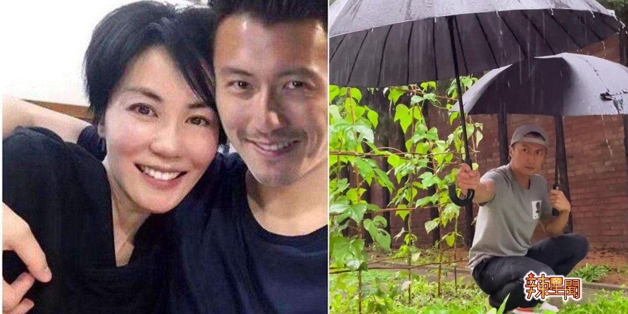 王菲视角！谢霆锋暴雨中雨伞护菜　