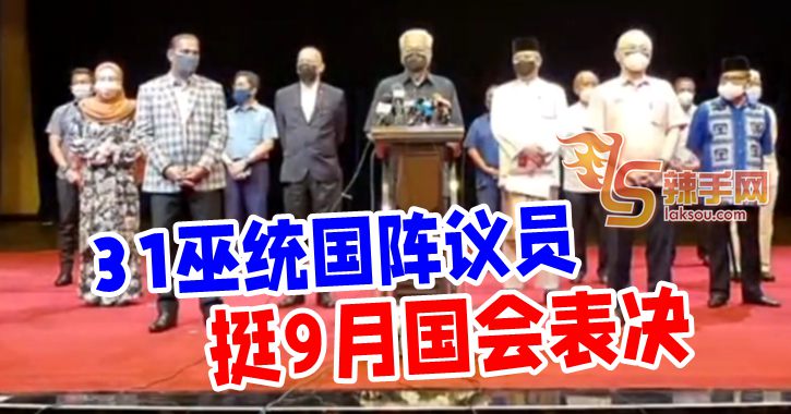 31巫统国阵议员挺9月国会表决