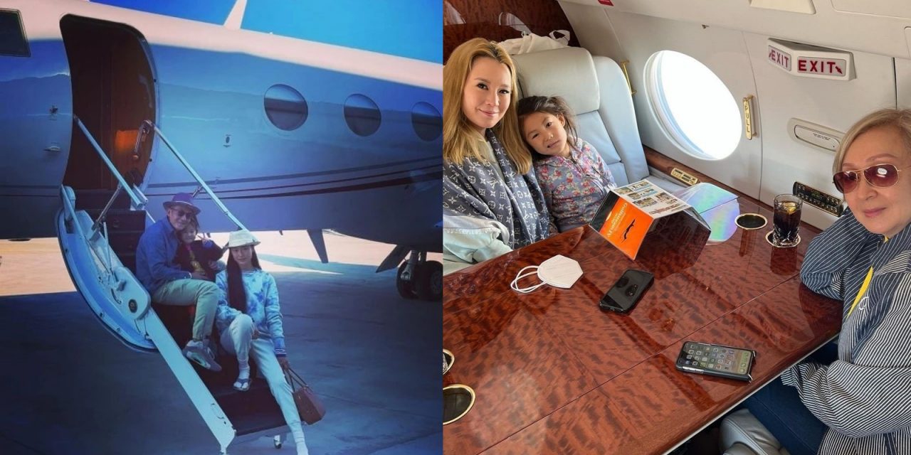 陈冠希超宠爱家人！携一家老小搭私人飞机出游