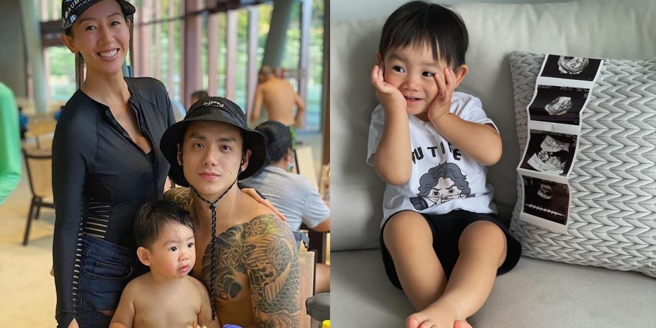 38岁梁靖琪晒验孕棒照　宣布怀上二胎