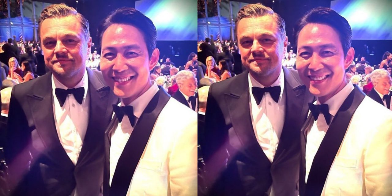 《鱿鱼游戏》演员慈善晚宴狂被集邮 李政宰秒变小粉丝合照里奥纳度