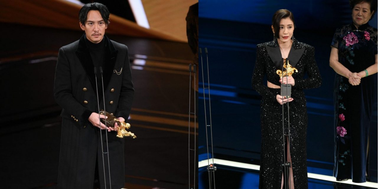 张震金马58首封影帝 贾静雯双金称后