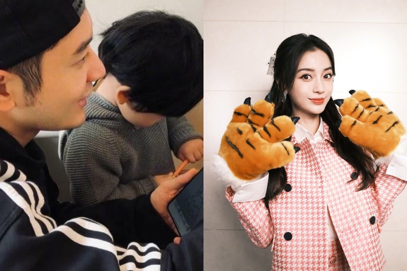 黄晓明发“2表情符号”为儿庆生 未见Baby踪影