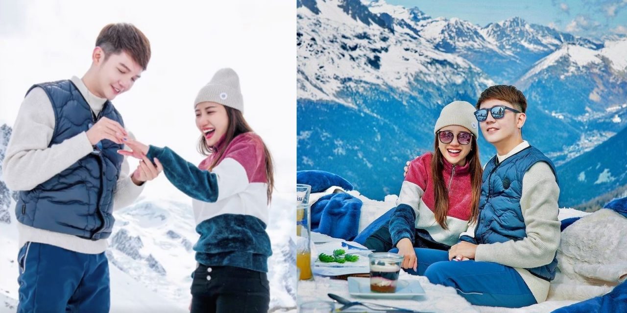 恭喜！朱浩仁雪山浪漫求婚交往5年女友