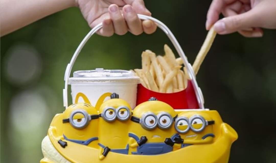 麦当劳超萌Minions香蕉船置物篮