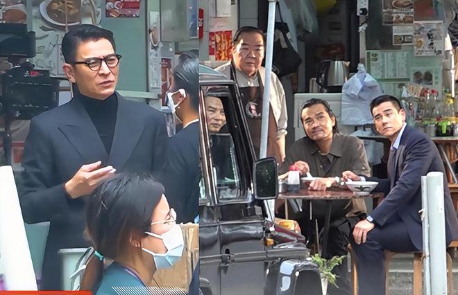 不满路边拍戏遭狗仔偷拍 刘德华怒瞪镜头