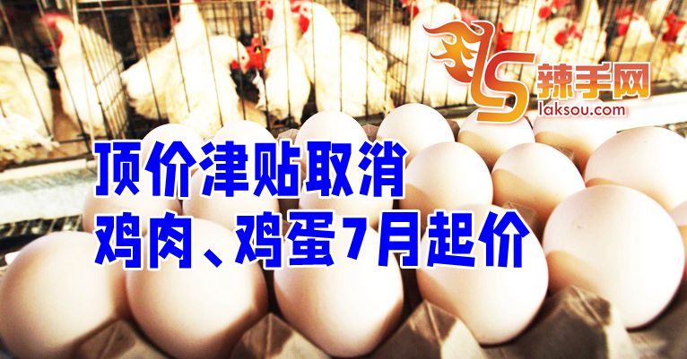 肉鸡和鸡蛋7月1日起料全面调涨