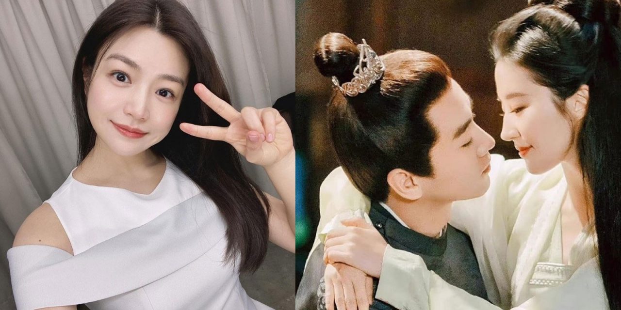 陈晓刘亦菲激情吻戏 陈妍希频探班紧盯老公