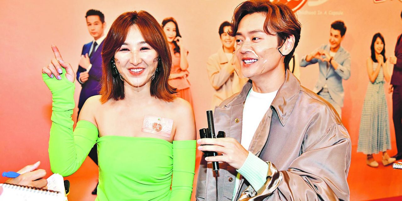 宣传《童时爱上你》疑遭张振朗不小心“袭胸” 高海宁feel不到