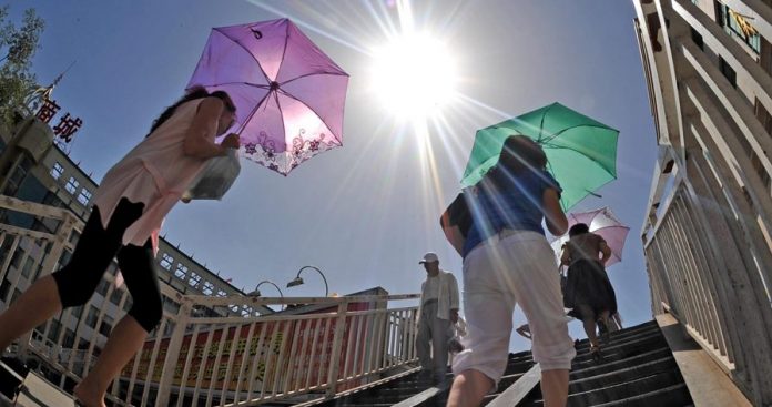 国内有1个地区出现第一级酷热天气