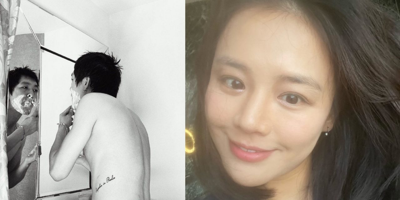 官宣恋情！马思纯晒张哲轩赤裸刮胡子照