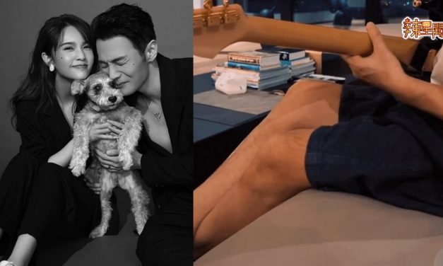 秀恩爱啦！杨丞琳偷拍李荣浩在家练吉他