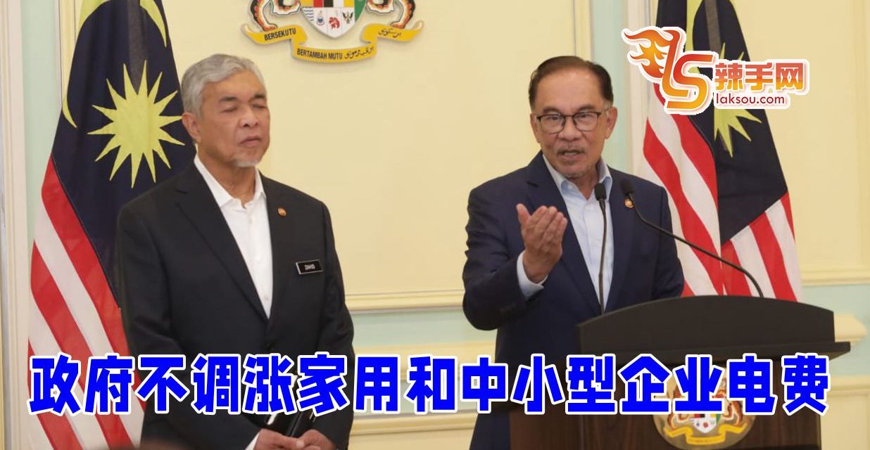 安华：政府不调涨家用和中小型企业电费