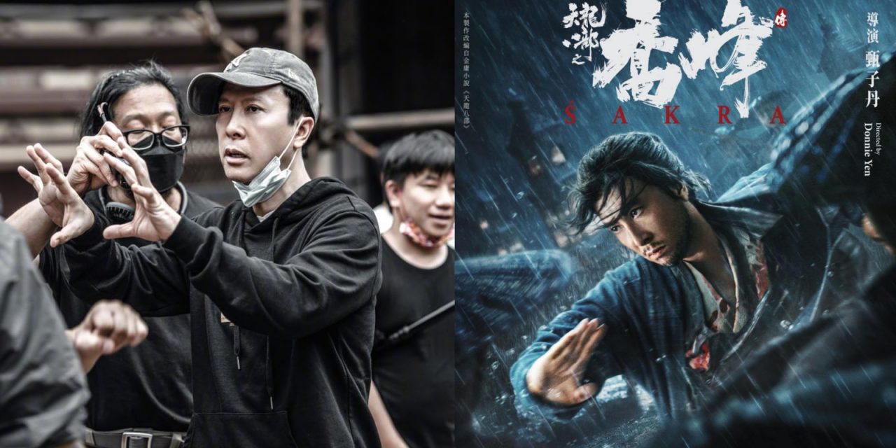 甄子丹旋风来马为电影《天龙八部之乔峰传》宣传