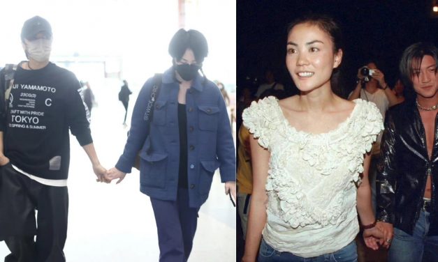 没分手！王菲谢霆锋大方牵手现身机场