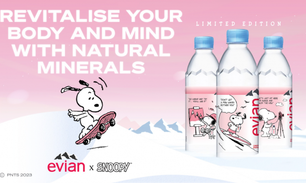 evian和史努比合作！推3款独家限量版水瓶