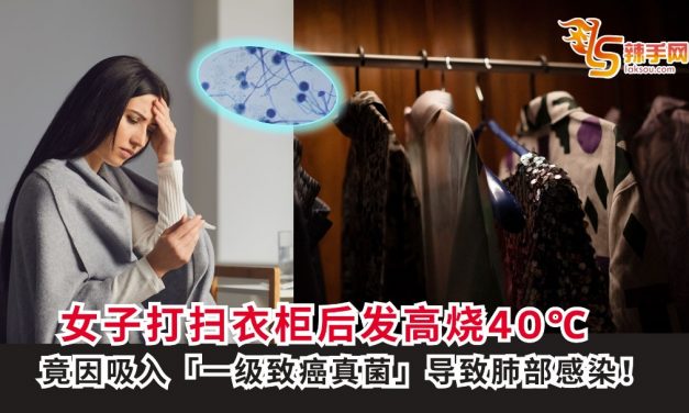 女子打扫衣柜后发高烧40℃　竟因吸入“一级致癌真菌”导致肺部感染！