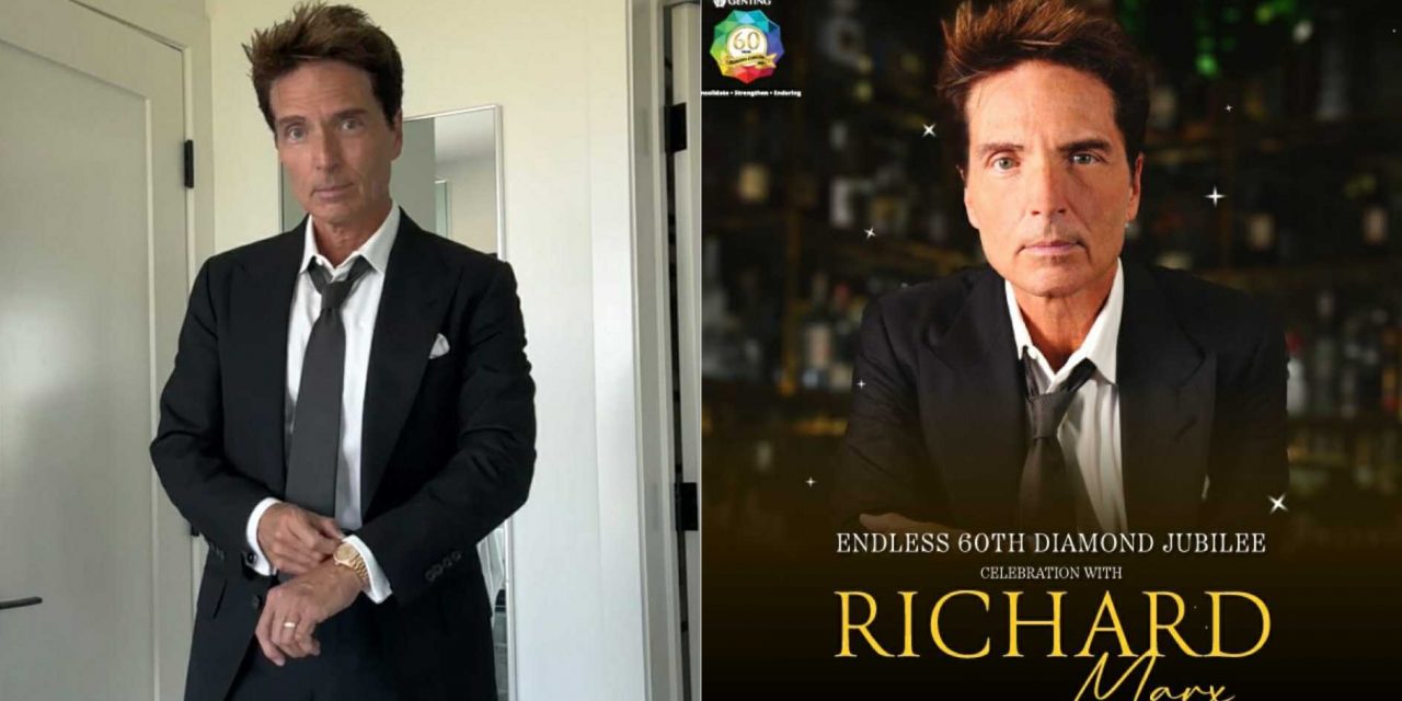 Richard Marx8月16日云顶开唱 最便宜票价RM368起！