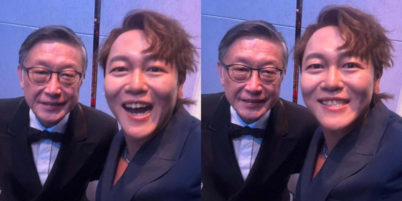 担任澳门金萱奖颁奖人 赖宇涵后台遇偶像《无间道》导演刘伟强