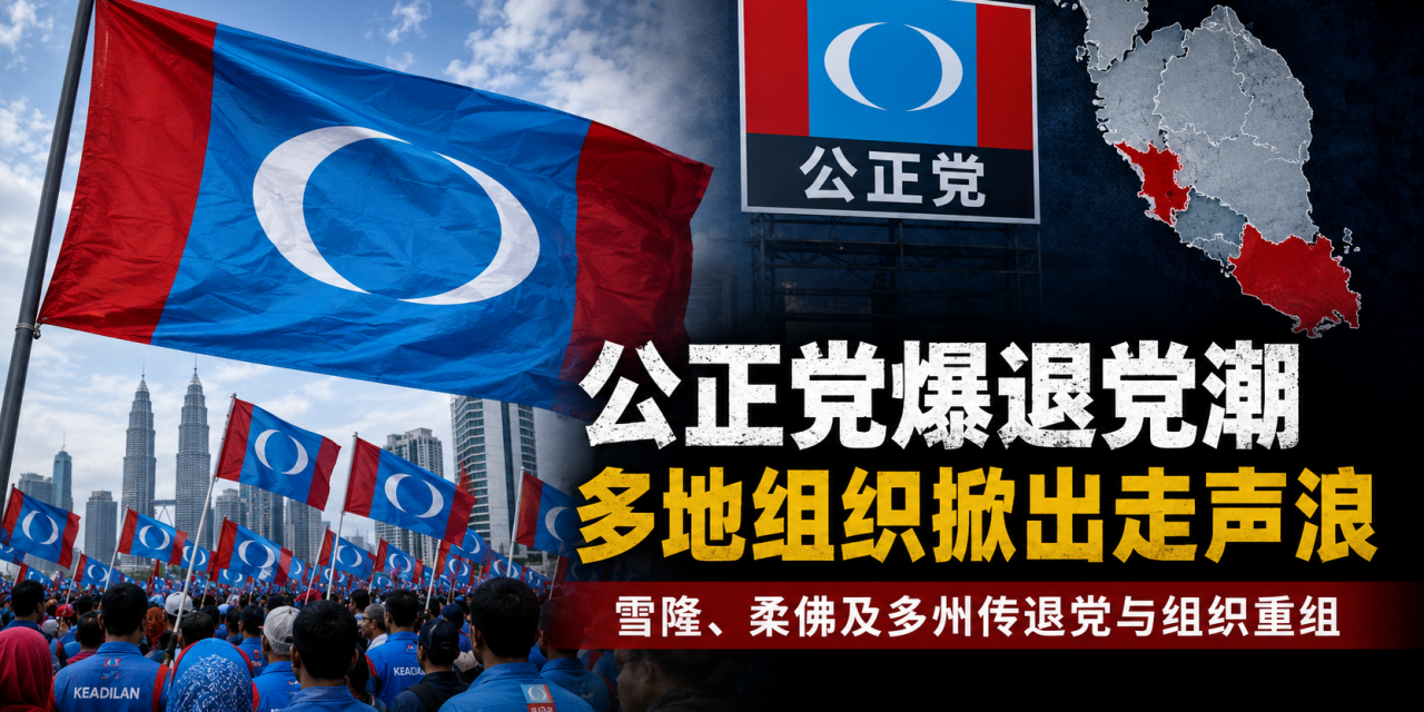 评论：高层出走后效应扩大 公正党多州现松动迹象